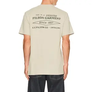 Filson Diamond Graphic Tee in Gray Sky