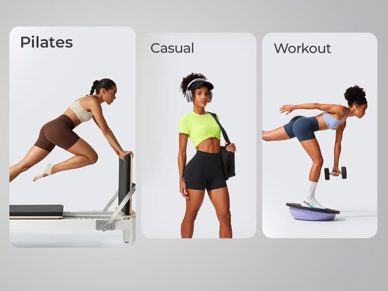 CRZ YOGA Secretsculpt Womens Butterlift High Waist Scrunch Butt Biker Shorts 4 Inches - No Front Seam Workout Gym Booty