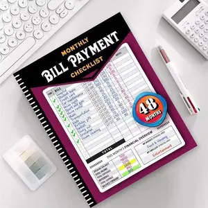 Bill Payment Tracker - Paperback 960 Records for 4 Years, Bank Account Tracking, Debt Payoff Planning & Expense Tracking - Durable Bound Notebook for Monthly Financial Overview & Budgeting daily planner