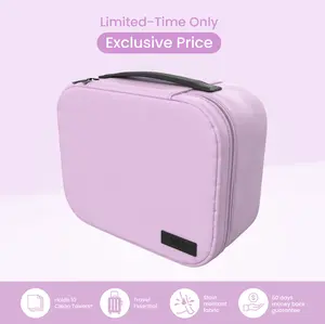 CLEAN SKIN CLUB Travel Cosmetic Makeup Bag Lilac or Sand