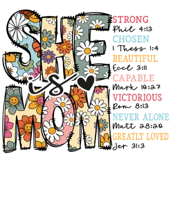 Mothers Day DTF Transfer for T-Shirts or Hoodies - Customizable Design