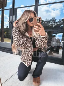 BIRDIE Cozy Cloud Jacket in Leopard