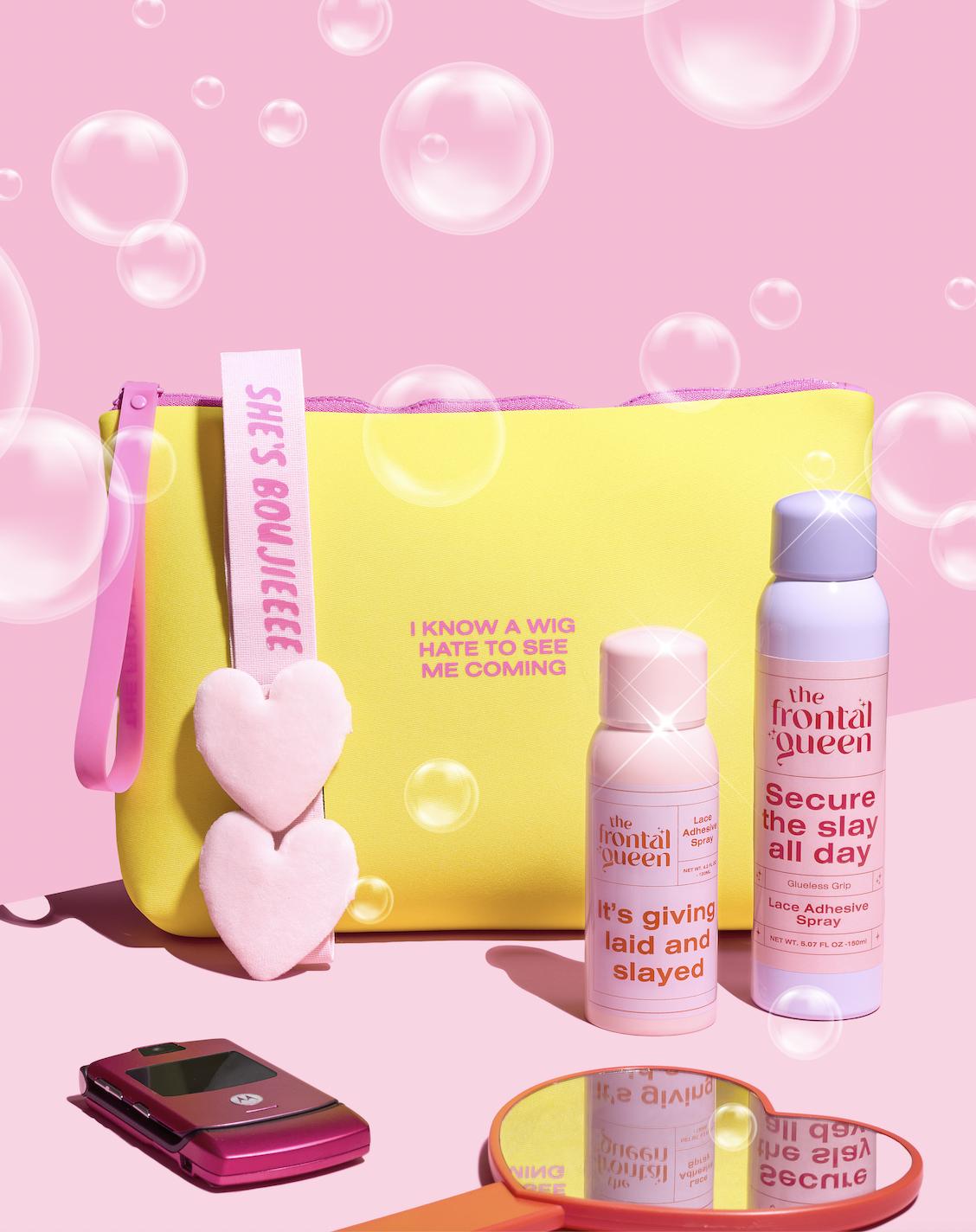 Slay Secured Wig Kit | Lace Adhesive Spray, Melting Spray & Wig Essentials for Invisible Lace, Secure Hold, Beginner-Friendly Install, Daily Maintenance Routine