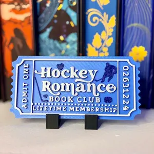 3d Printed Shelf Trope Ticket - Hockey Romance