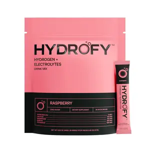 Hydrofy Hydrogen Water Electrolyte Raspberry 25ct