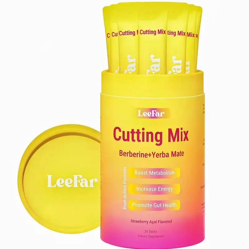 [Live Exclusive] LeeFar Cutting Drink Mix – | QQ Strawberry Açaí Flavor – | (30 Servings)