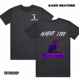 Night Life Thermal Coyote Hunting T-Shirt – Predator Hunting Scope Graphic Tee, Tactical Night Hunting Shirt, Coyote Hunter Apparel Gift for Predator Hunters Men and Women