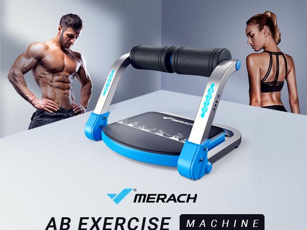 Merach Sit-Up Exercise Equipment, Ab Crunch Machine Roll-up Machine, Abdominal Workout Machine for Home Gym, Core Ab Exercise System Trainer