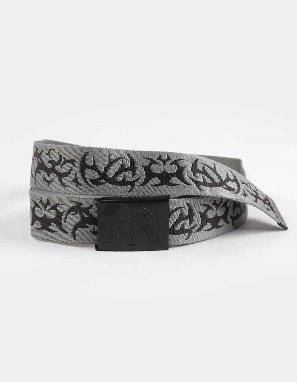 SANTA CRUZ Opus Dot Mens Web Belt, Gray Combo
