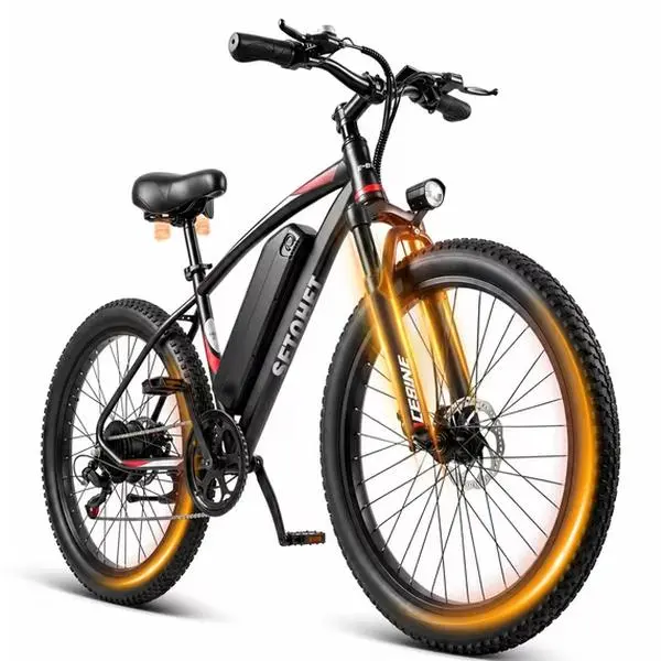Adult 26'' Mountain Electric Bike - 1500W Motor, 432Wh Removable Rechargeable Battery, 25MPH Top Speed, 7-Speed Gears, Efficient Riding City Commuter for Daily City Cycling & Gifting