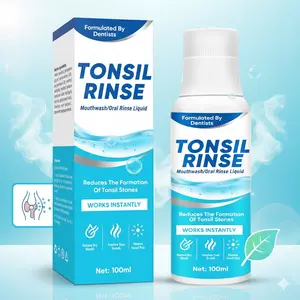 Dentist-Formulated Tonsil Rinse & Mouthwash | Helps Reduce Tonsil Stone Formation | Instant Relief for Dry Mouth & Bad Breath | Alcohol-Free & Gentle Oral Care | 100ml Oral Rinse Liquid