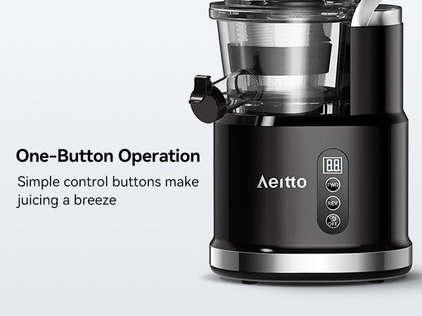 Aeitto Cold Press Juicer, Whole Vertical Juicer, Slow Masticating Juicer Machines, with Big Wide 83mm Chute, Cold Press Juicer for Whole Fruits and Vegetables, Juicer Machine BPA-Free, Ice Fruit, Smart recipes App Aeitto Cold Press Juicer, Whole Vertical Juicer, Slow Masticating Juicer Machines, with Big Wide 83mm Chute, Cold Press Juicer for Whole Fruits and Vegetables, Juicer Machine BPA-Free, Ice Fruit, Smart recipes App