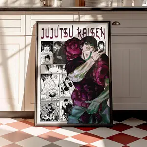 Jujutsu Kaisen Toji Poster, Toji Fushiguro Character Print, Manga Room Decor, Anime Wall Art( Unframed - Print Only )
