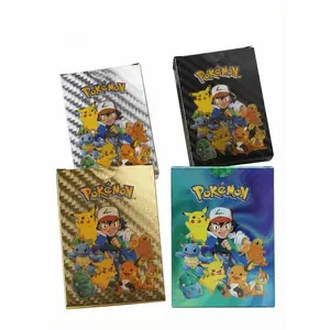 New MULTI 4 COLOR Pika Gengar 55 cards Foil Card GX Vmax GX Card Rare Gift Present  Gift or COLLECTORS