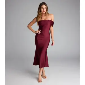 Always Chic One-Shoulder Midi Dress