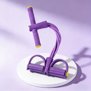 Pedal Resistance Bands with Handles Upgraded 6-Tube Natural Rubber for Full Body Workout at Home Gym Yoga Abs Waist Arms and Legs Training Muscle Exercise Equipment total Home Gym Kit