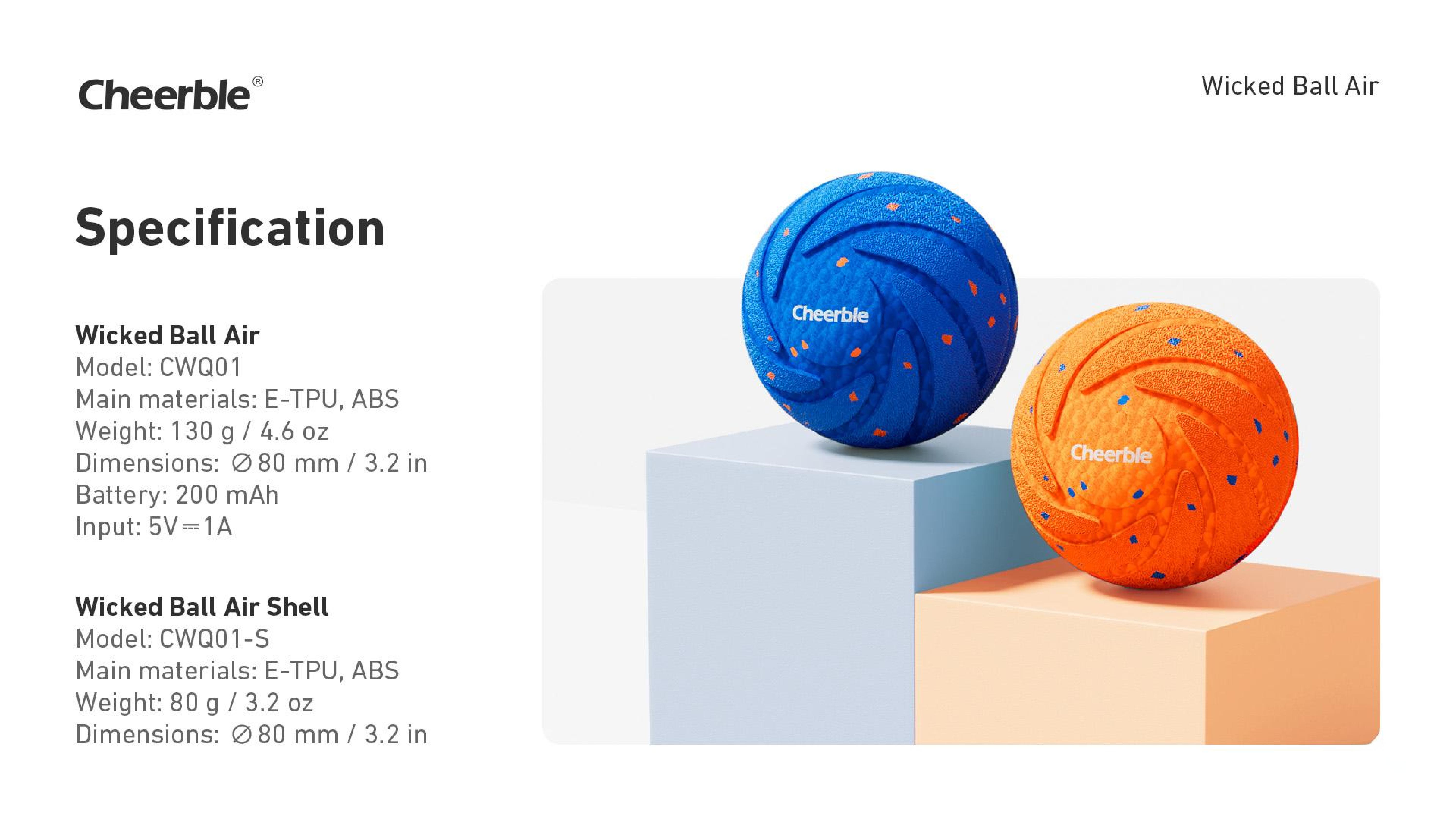 Cheerble Smart Interactive Dog Toy, Automatic Motion for Boredom Relief and Joy, Protects Dogs’ Teeth and Gums – Suitable for Small, Medium, and Large Dogs, Indoor & Outdoor Use