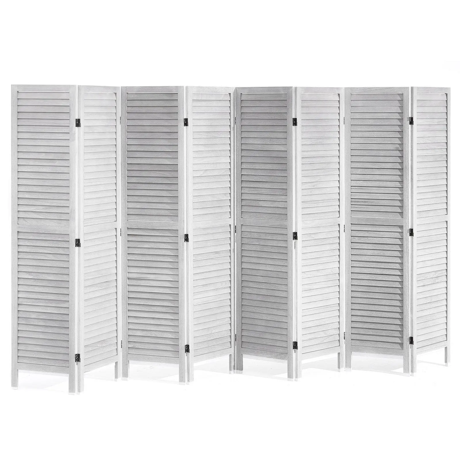 【SummerFinds】VEVOR Wood Room Divider,  , 8 Panel Wood Folding Privacy Screen, 66.9 Inches Tall Indoor Louvered Wooden Partition, Portable Decoration Screen, for Room Separation, Home, Office, Restaurant & Bedroom