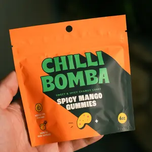 Chilli Bomba Spicy Mango Gummies 4oz Bag