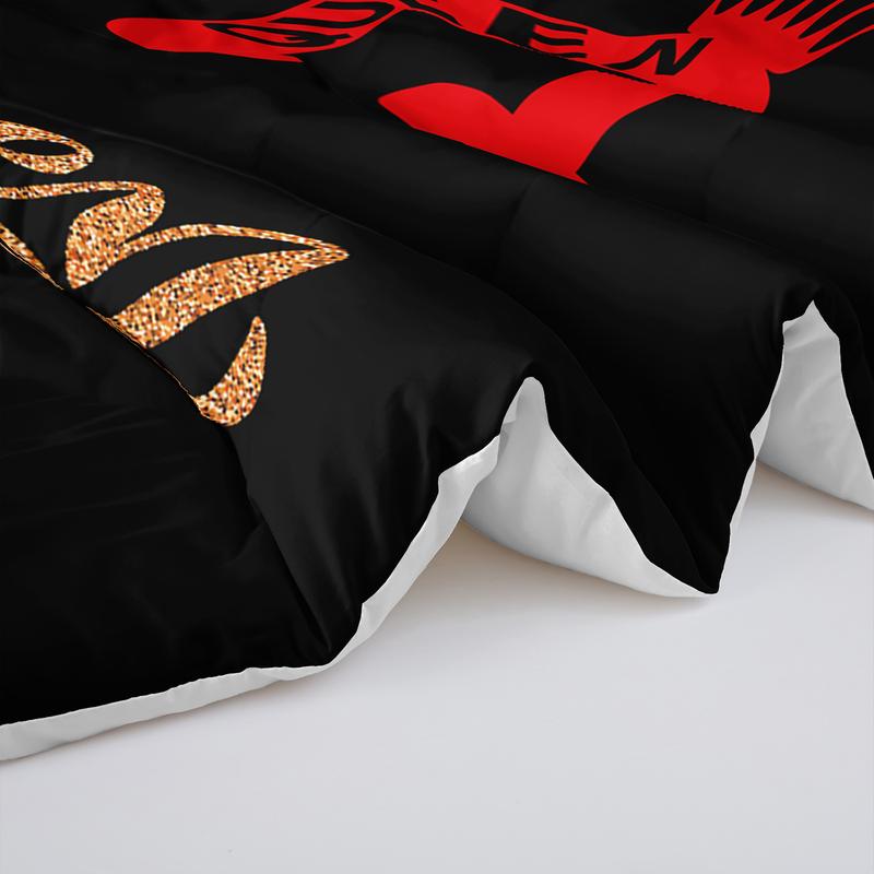 3pcs King Queen Comforter Set, Couple Duvet Set for Girls and Adults Bedroom or Guest Room Decor, Reversible Soft All Seasons Comforter Machine Washable Microfiber Quilt with 2 Pillowcases , Gifts for the Family