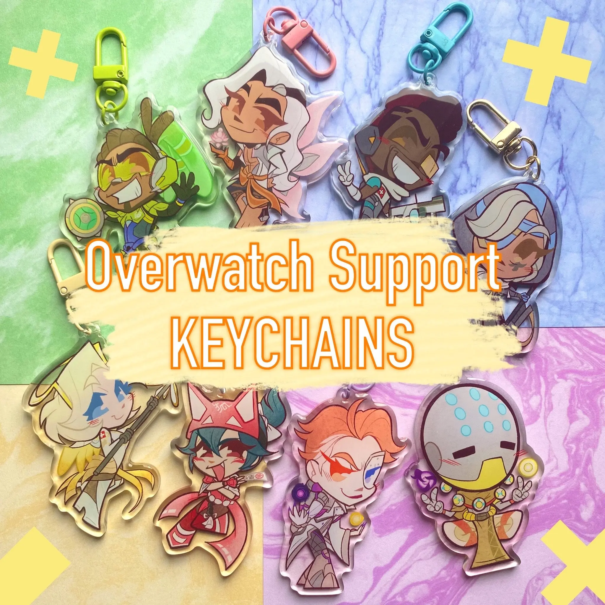 Overwatch Support Keychains // OW2
