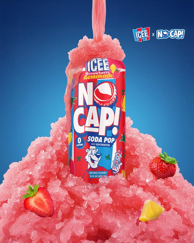 ICEE Strawberry Lemonade Flavor NO CAP! Soda Pop