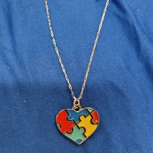 Autism Awareness Necklace (Heart)