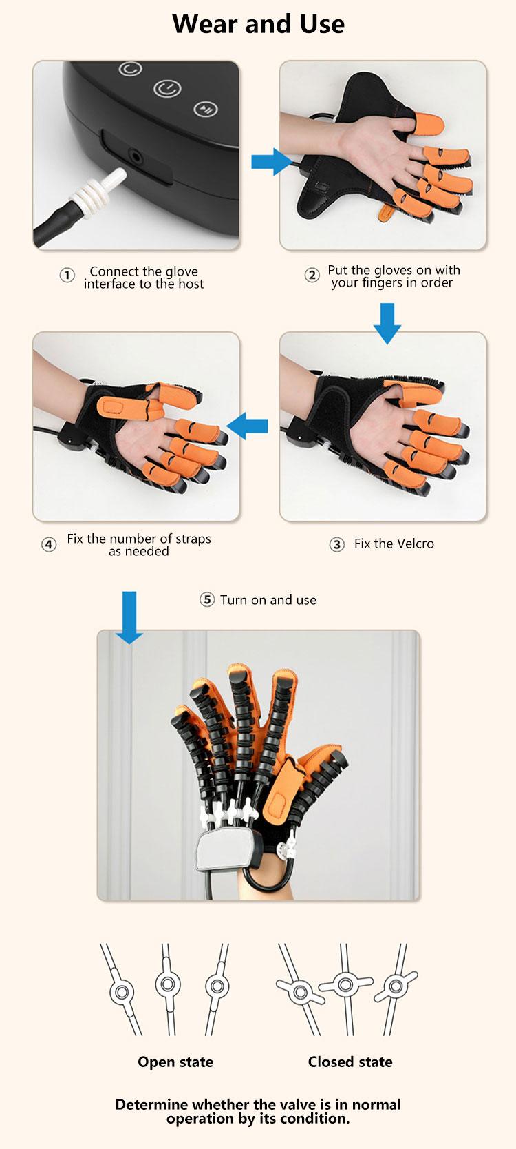 Smart rehabilitation robot gloves, hand therapy gloves, arthritis gloves, cerebral palsy, multiple modes, comfortable massage, increase blood flow, gift for loved ones