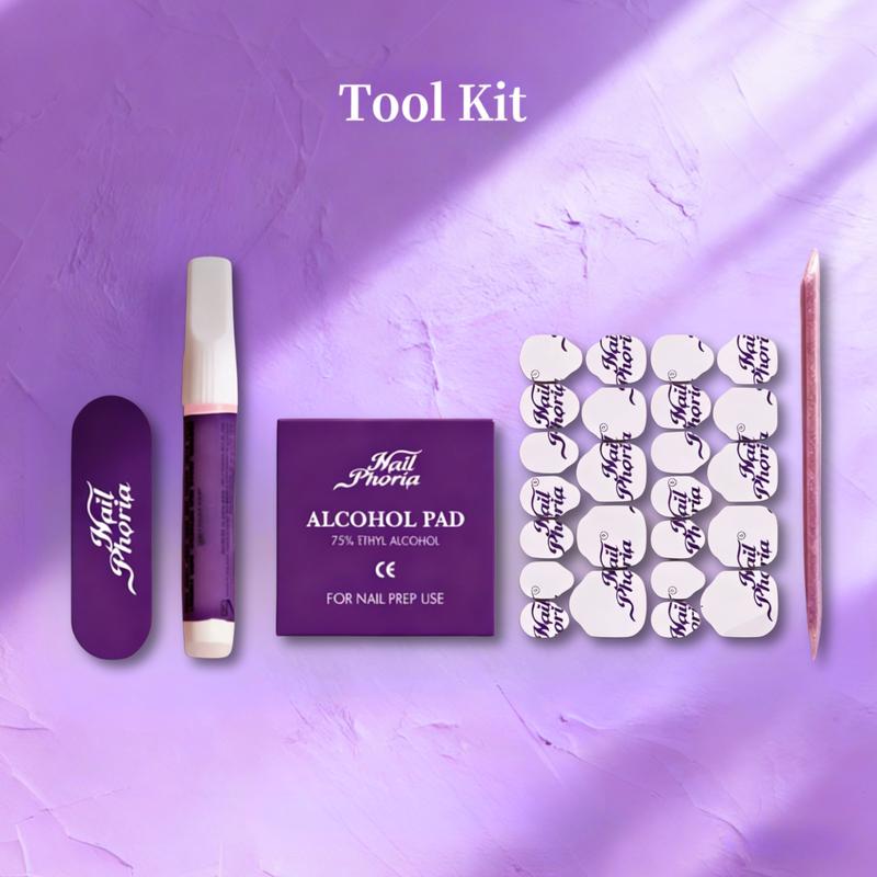 NailPhoria LONG SQUARE Collection - Handmade Press-On Nails | Reusable, Salon-Quality, Long-Lasting, Glossy Design