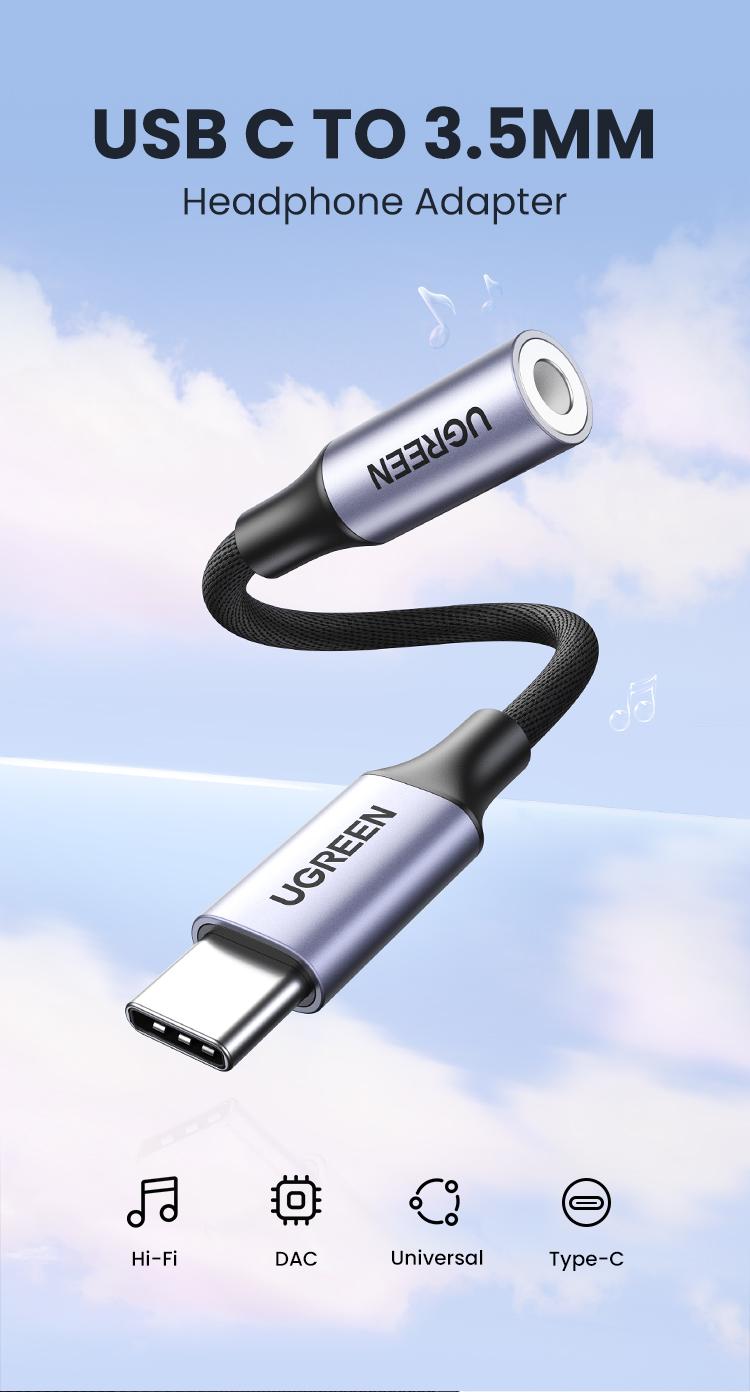 UGREEN USB C/Lightning to 3.5mm Audio Adapter Type C to Headphone Aux Jack Dongle HiFi DAC Cable Cord Compatible with iPhone 11-16 Pro Max, iPad, Galaxy S25 Ultra-Deals for you,Labor Day Sale，TikTokShopBlackFriday ,TikTokShopHolidayHaul