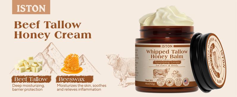 ISTON 4 oz - Handcrafted, all-natural shea butter and honey lip balm, unscented, with grass-fed shea butter and raw honey, suitable for all skin types, brightens and moisturizes,Smooth Skin - Handmade All-Natural Moisturizer,Christmas gifts,New Year's ISTON 4 oz - Handcrafted, all-natural shea butter and honey lip balm, unscented, with grass-fed shea butter and raw honey, suitable for all skin types, brightens and moisturizes,Smooth Skin - Handmade All-Natural Moisturizer,Christmas gifts,New Year's