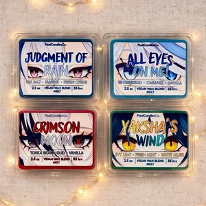 Genshin Impact Inspired Anime Wax Bars - Coconut&Soy Wax - Vegan - Scented - Furina - Xiao - Arlecchino - Neuvillette