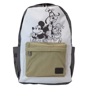 Loungefly Disney Mickey And Friends Canvas Nylon Full-Size Backpack