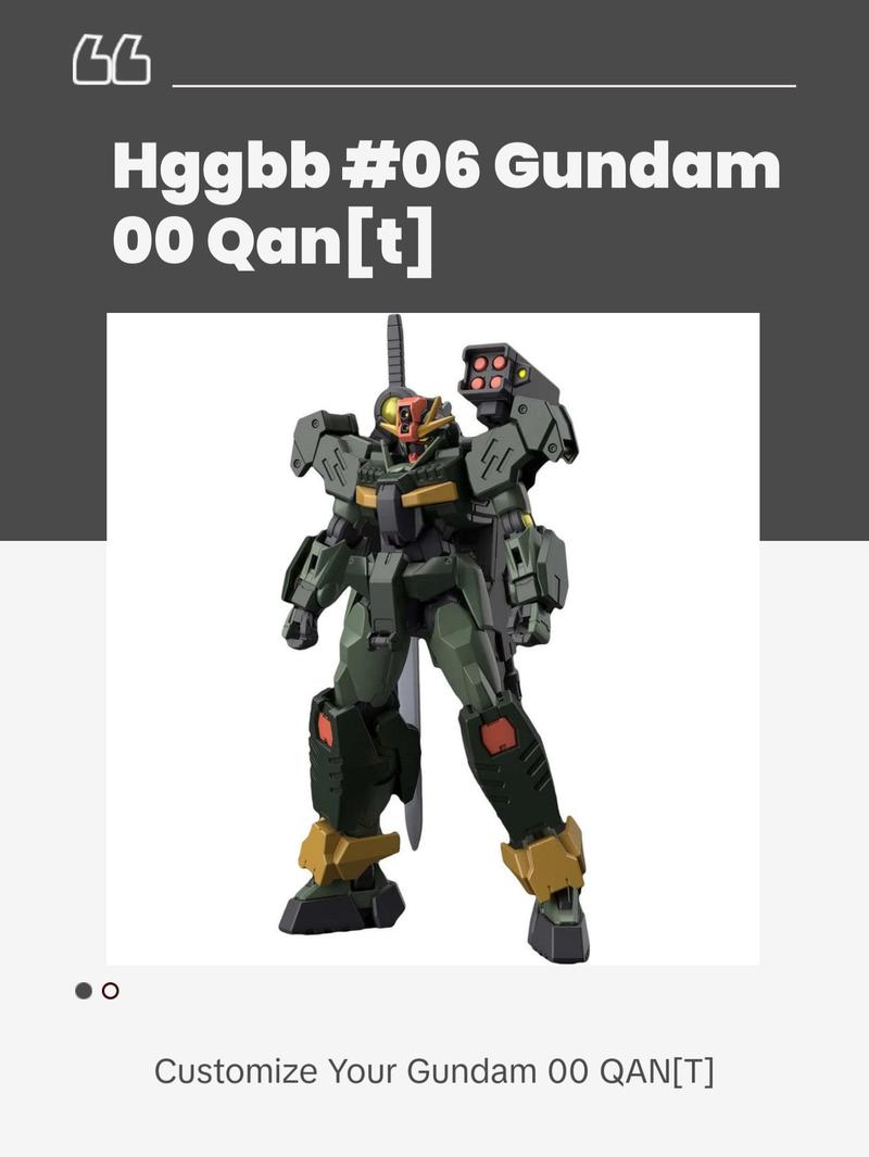 HGGBB #06 Gundam 00 Command QAN[T]