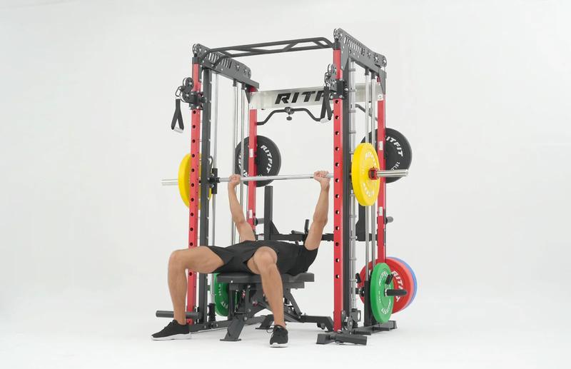 RitFit Pro Strength System (M1 Smith Machine+BLP01 :Leg Press Machine)