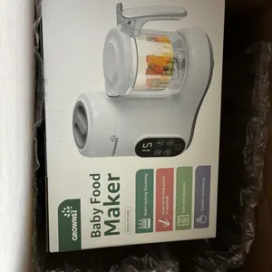 Grownsy Baby Food Maker & Processor with Steam Basket | Steamer, Blender & Puree Machine for Homemade Baby Food | Auto Steam, Blend & Grind | BPA-Free | For Babies 6+ Months