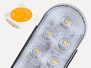 Nilight 6 Inch Oval White LED Trailer Tail Lights 2PCS 10 LED w/Flush Mount Grommets Plugs IP67 Waterproof Reverse/Back Up Trailer Lights for RV Truck Jeep