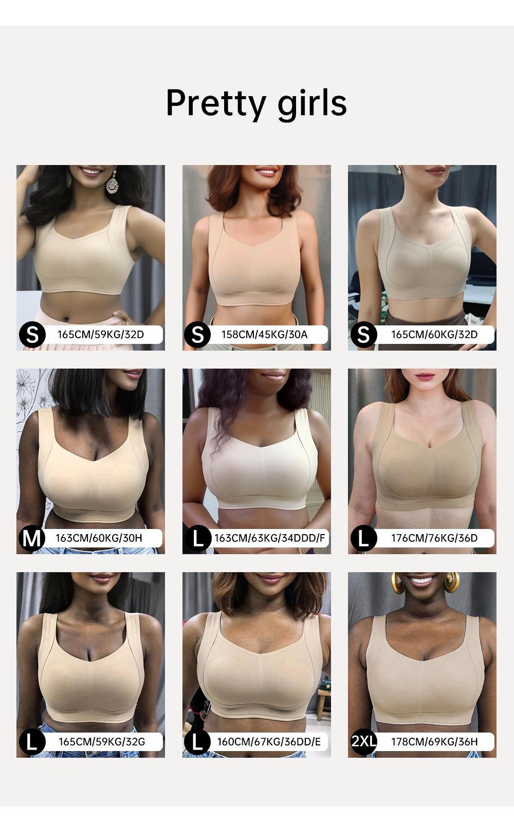 REALWILL Seamless Shaping Bras for Women Breathable Double-Layer Jelly Bra Design with Natural Lift Spring Everyday Tshirt Bra Springtok Valentine's Day