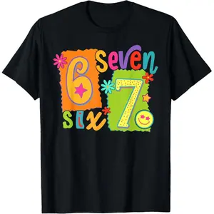 Funny Six Seven 6 7 Meme 67 Shirt Women Girls Kids T-Shirtlets  streetwear target finds