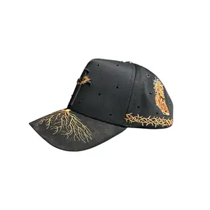 Cruz Clavos Café Nijayote Original Gorra de Gamuza