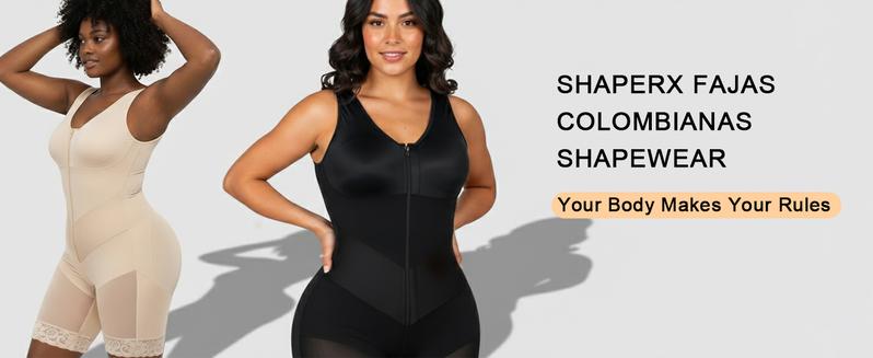 SHAPERX Sculpting Tummy Control Fajas Colombianas for Women Moldeadoras Shapewear with V-shape Sculpting Elastic Band SHAPERX Sculpting Tummy Control Fajas Colombianas for Women Moldeadoras Shapewear with V-shape Sculpting Elastic Band