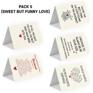 Pack 5 Valentine Day Gifts & Card | Anniversary Card to Husband | Funny Anniversary Card & Gifts for Women, Men, Husband, Wife, Him, and Her | Happy Anniversary Decorations