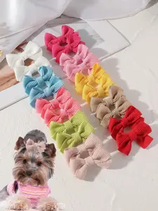 20Pcs Pet Hair Bows and Headbands for Dogs, Cute Dog Grooming Accessories with Clips and Bow for Small Dogs and Puppy, Pet Hairbands for Holidays, Parties and Daily Wear.