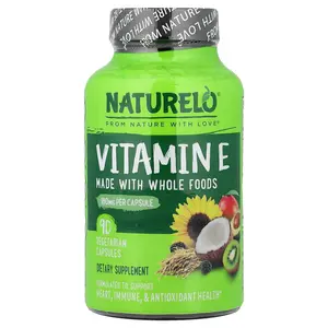NATURELO Vitamin E, 180 mg, 90 Vegetarian Capsules