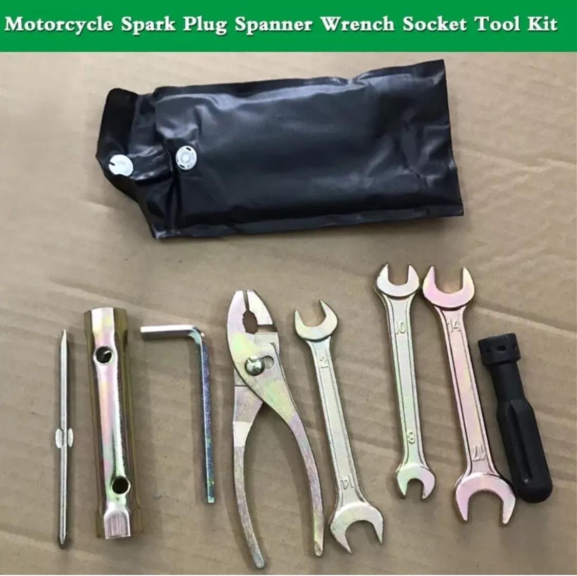 7PC ATV Tool Kit UTV Motocross Motorcycle Moped Bicycle Motorcycle Repair Wrenches Screwdriver Gift for Father Husband Christmas Birthday