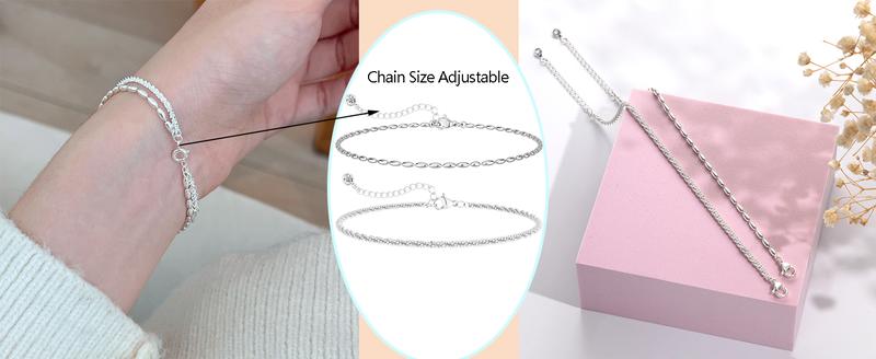 Bracelets for Women, Dainty Bracelets for Women Layered Adjustable Chain Length Jewelry Bracelets for Women eras tour bracelet