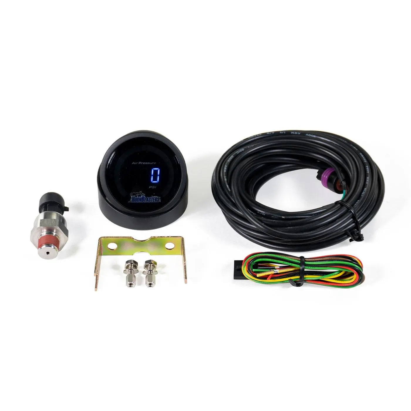 220 PSI Digital Air Pressure Gauge with LED Display, 2-Year Warranty, for Onboard Air Systems
