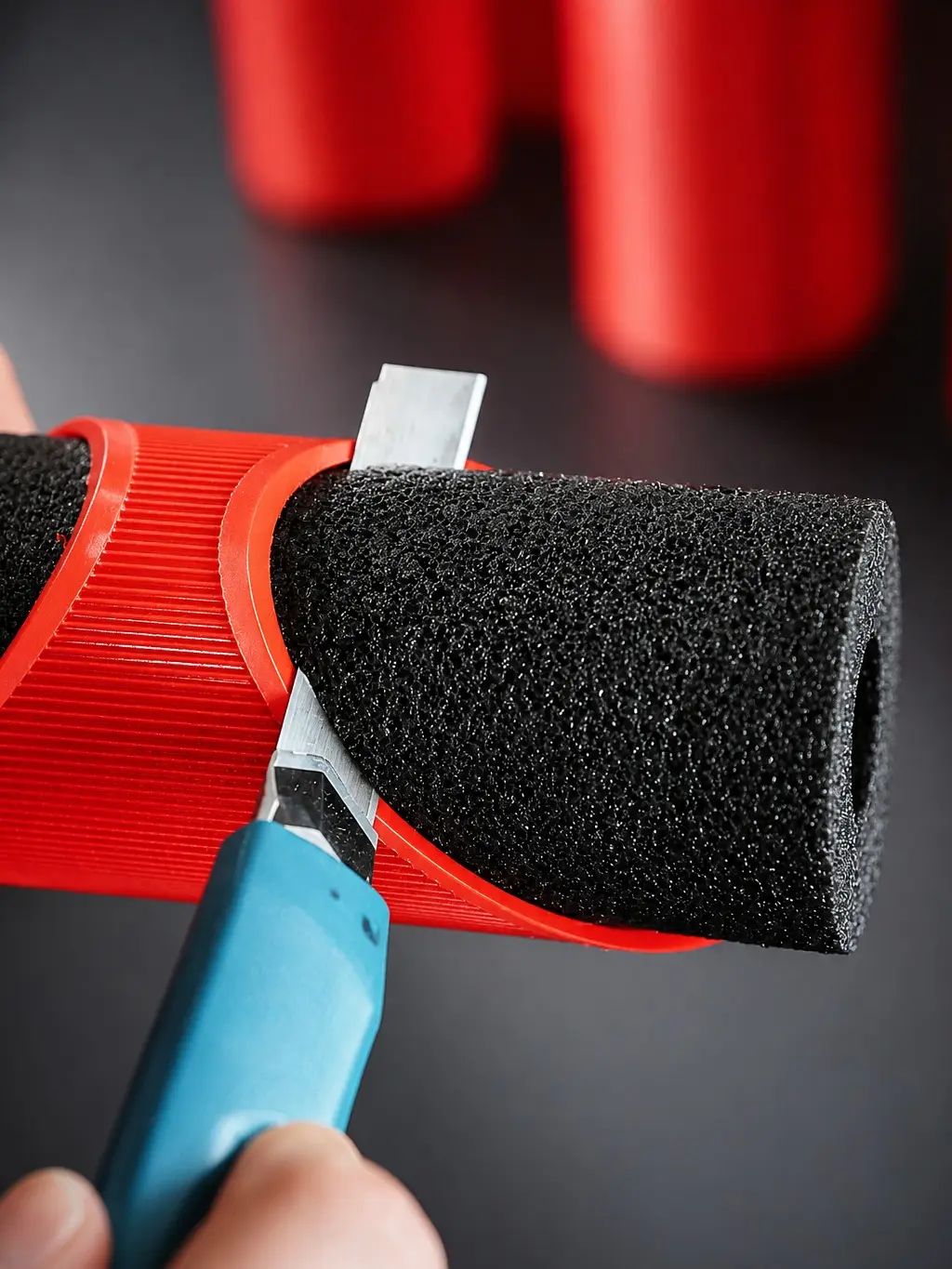 2.00" (50 mm) Pipe Insulation Cutting Guide | Foam Pipe Cutter Tool | 45° & 90° Miter Guide for Thick-Wall Foam Pipe Insulation | Plumbing Insulation Cutting Fixture