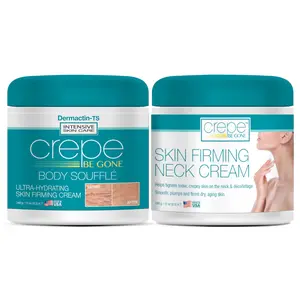 Dermactin Crepe Be Gone Classic Body Souffle Large 12 oz. AND Firming Neck Cream Large 12 oz. (2-PC SET)