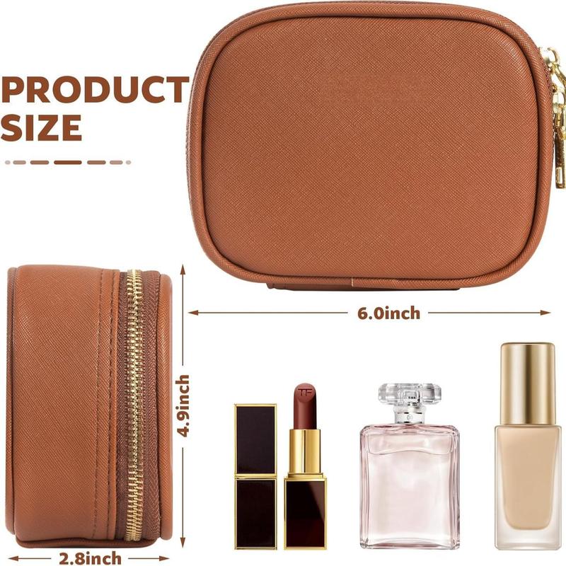 Portable Makeup Bag with LED Light & Mirror, Removable Travel Organizer, Battery-Powered Cosmetic Case, Makeup Tools for Women, Makeup Storage Bag, Makeup Pouch